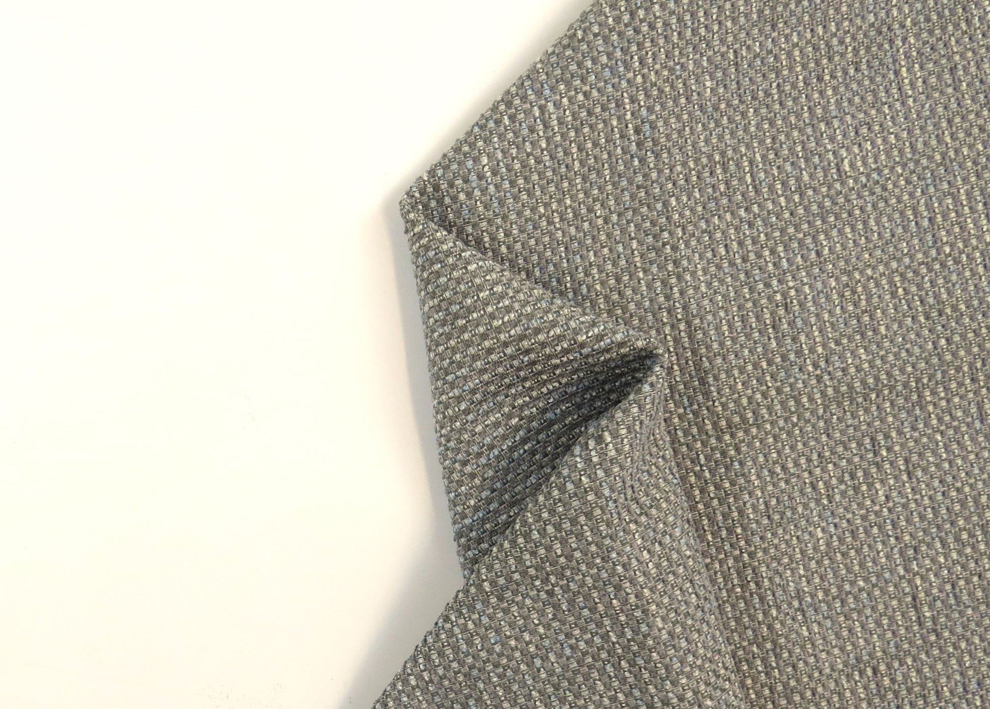 Hamsterly Mix Duck Egg Grey Flat Weave Upholstery Fabric