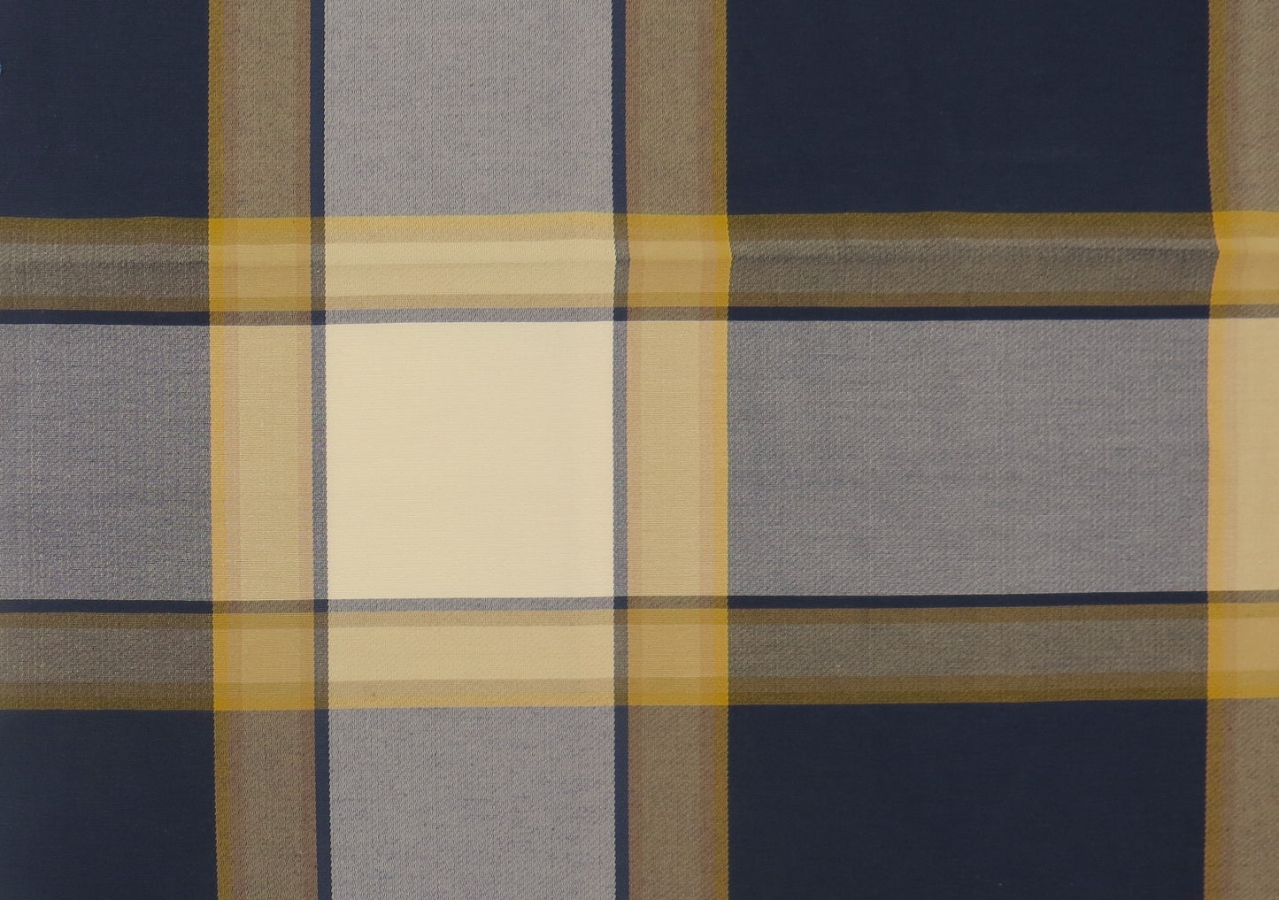 Borders Blue Tartan Linen Upholstery Fabric - Soft Options upholstery trim
