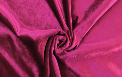 Shimmer Shocking Pink Velvet Upholstery Fabric - Soft Options upholstery trim