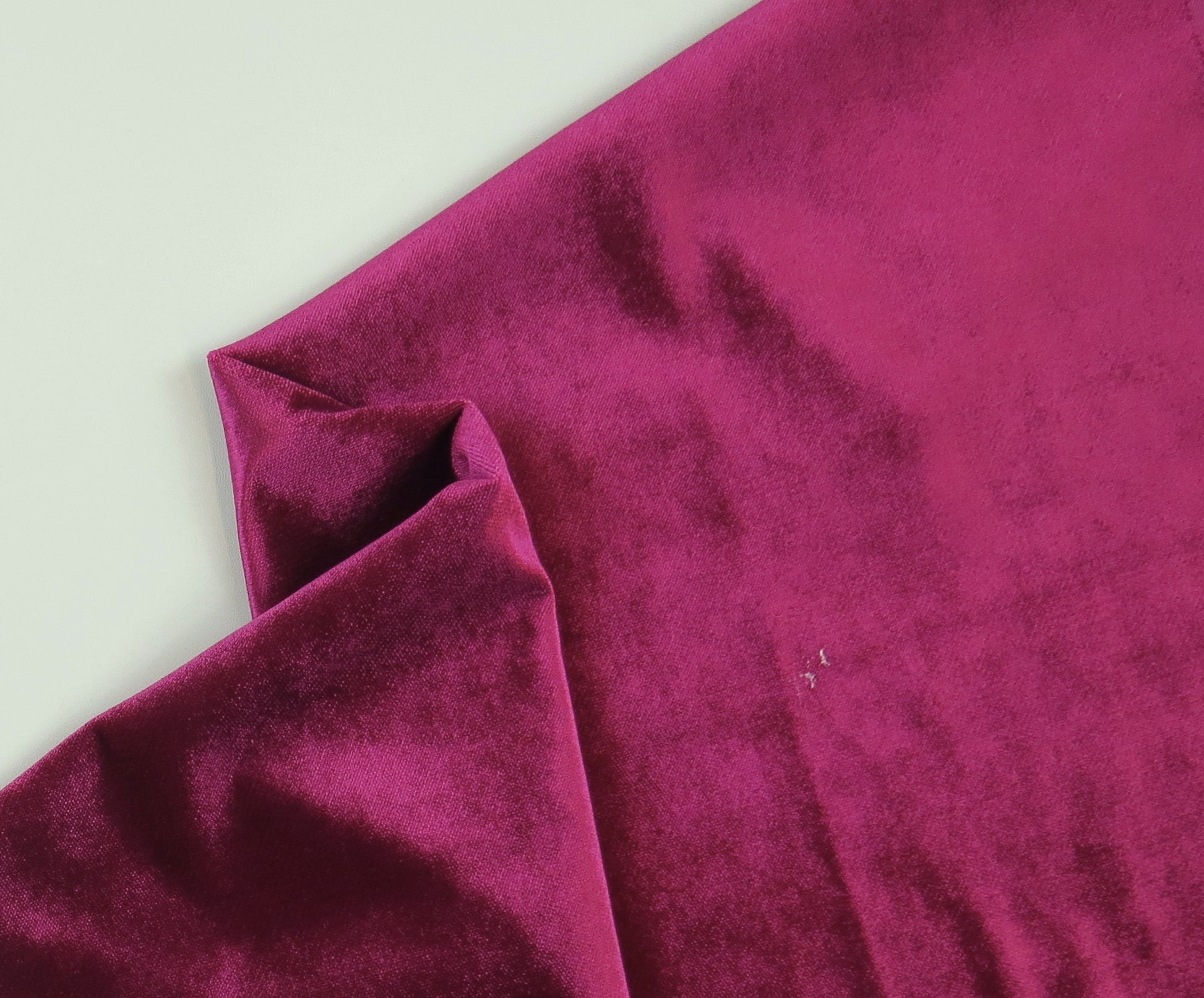 Shimmer Shocking Pink Velvet Upholstery Fabric