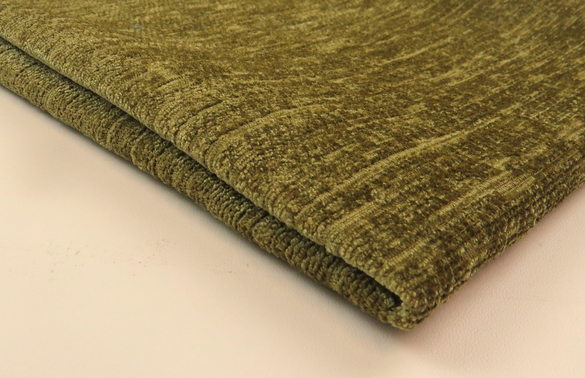 Carole Slub Croc Green Chenille Upholstery Fabric