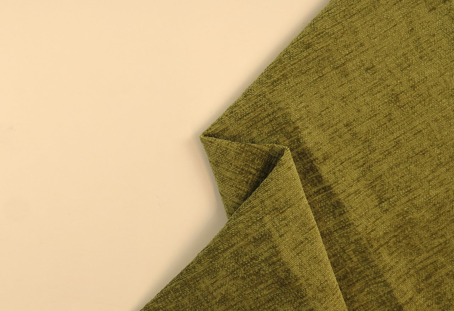 Carole Slub Croc Green Chenille Upholstery Fabric