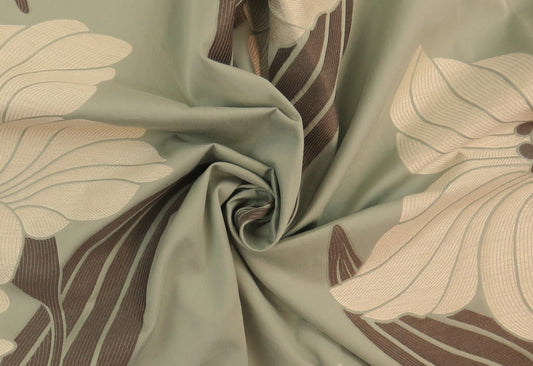 Boston Jumbo Flower Brocade Upholstery Fabric