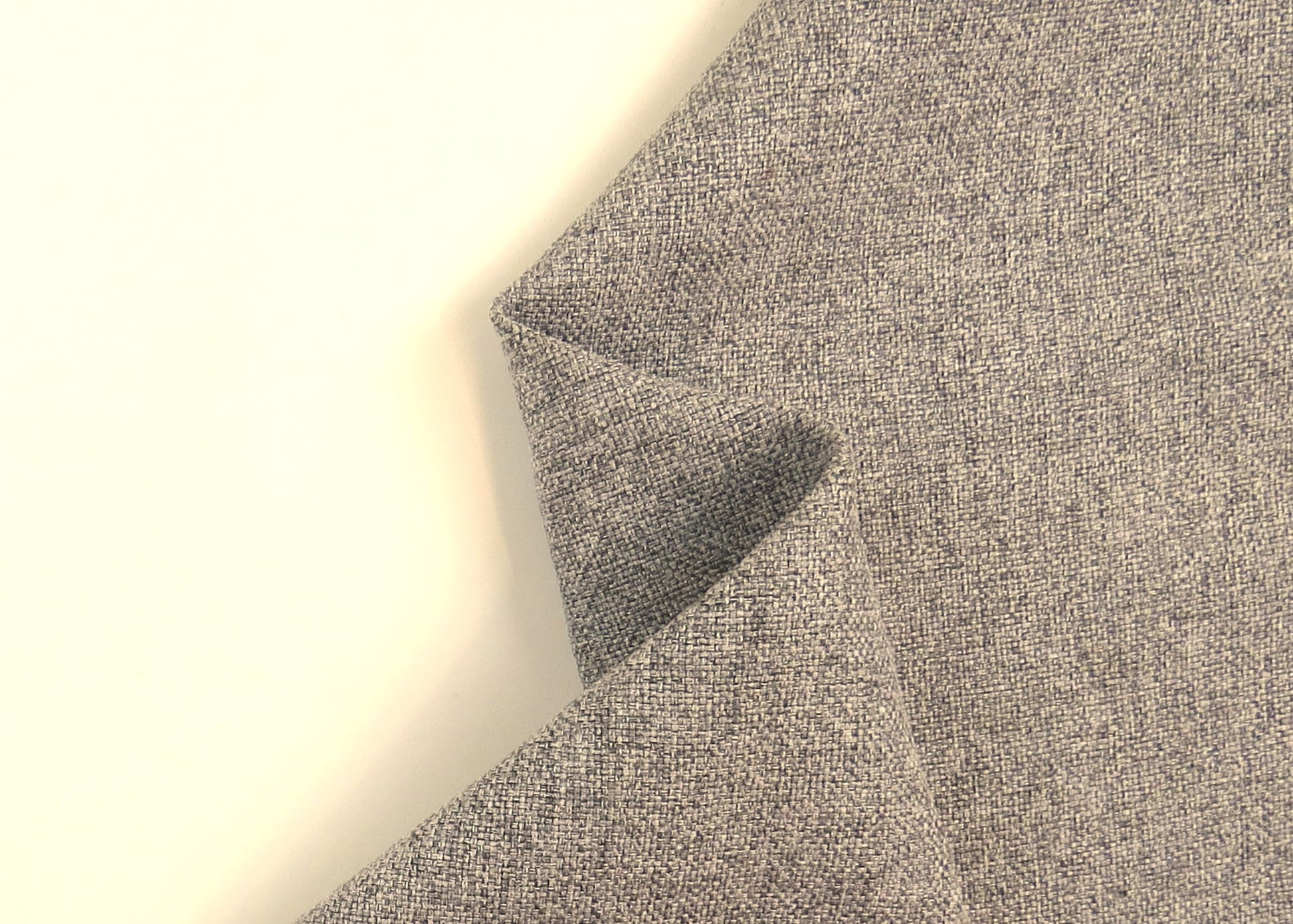 French Soft Grey Flat Weave Upholstery Fabric