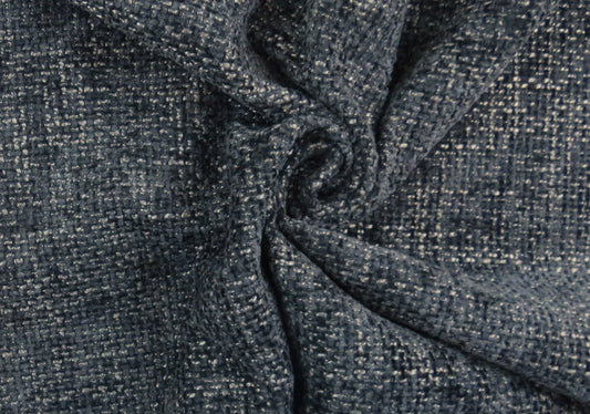 Hopsack Pewter Heavy Weave Upholstery Fabric - Soft Options upholstery trim