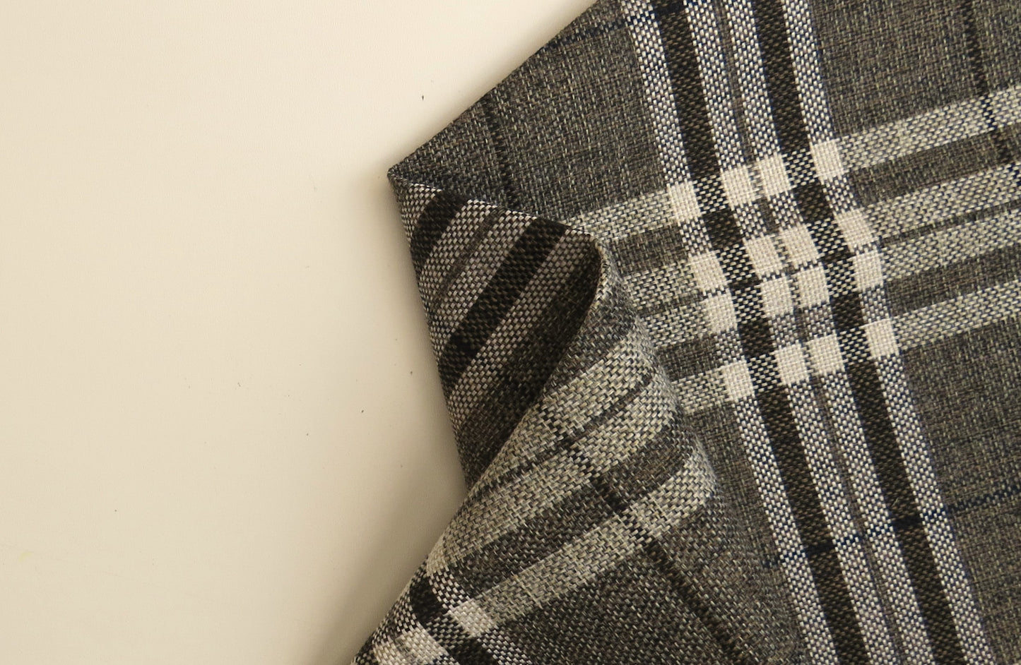 Gleneagles Check Nutmeg Flat Weave Upholstery Fabric