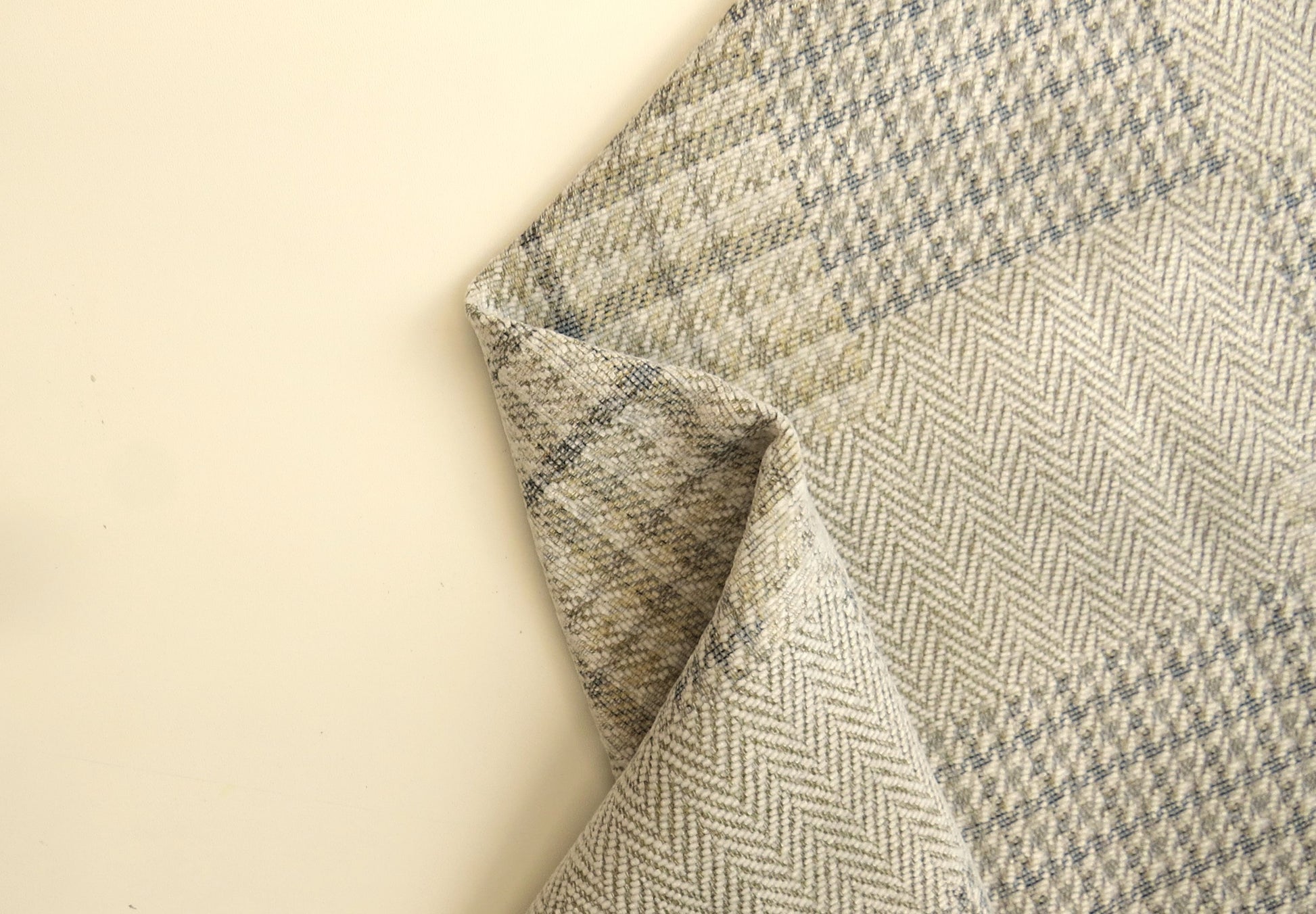 Natural Trellis Flat Weave Upholstery Fabric