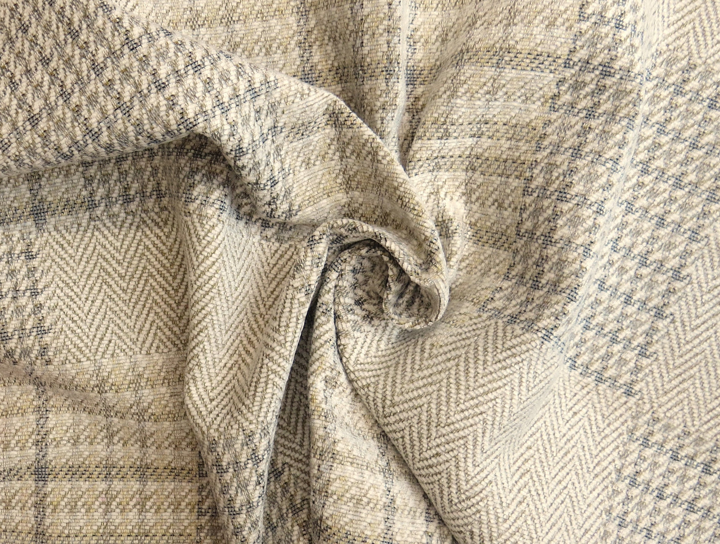 Natural Trellis Flat Weave Upholstery Fabric
