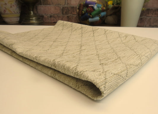 Classic Diamond Fawn Chenille Upholstery Fabric