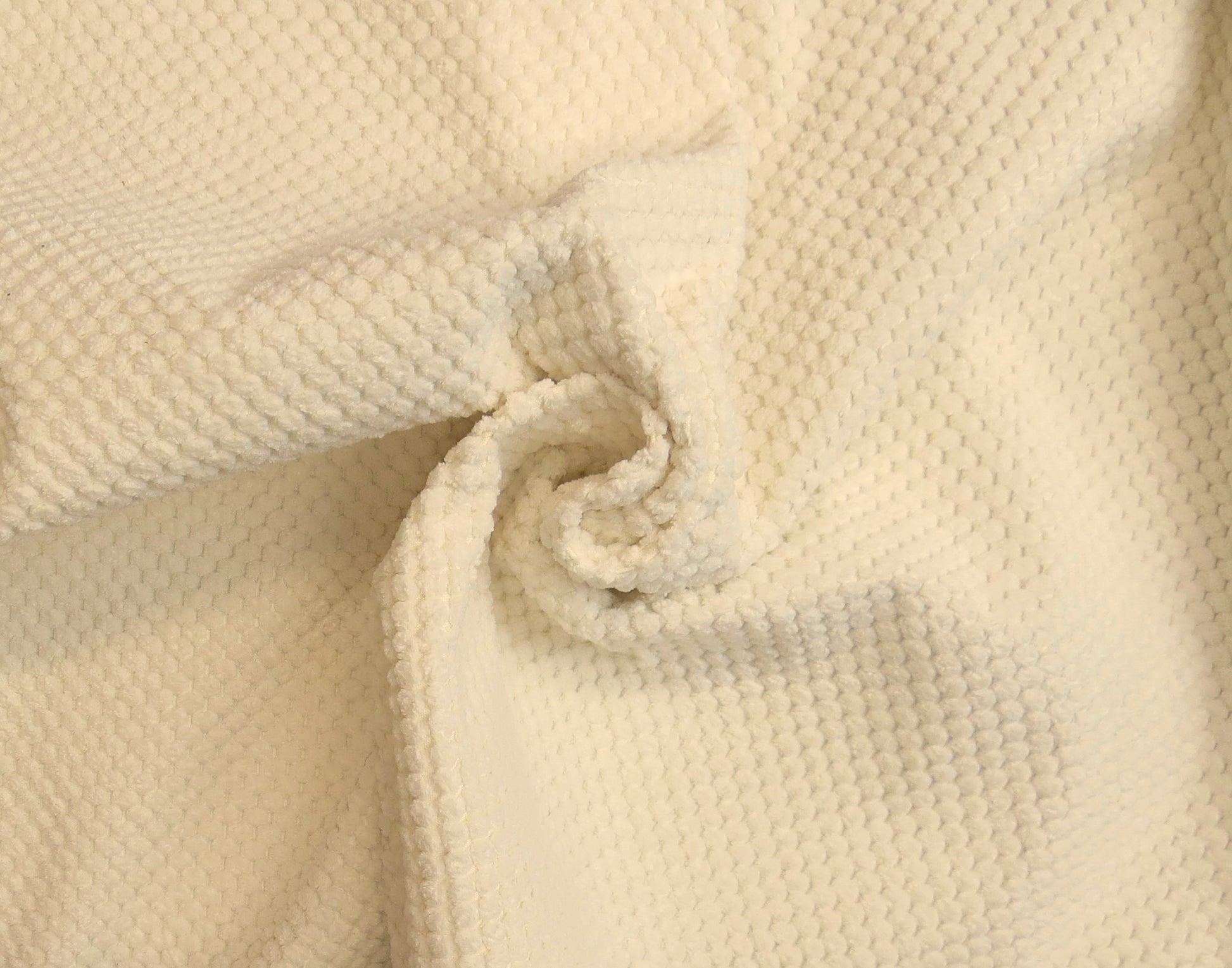 Snow White Dimple Boucle Teddy Bear Upholstery Fabric