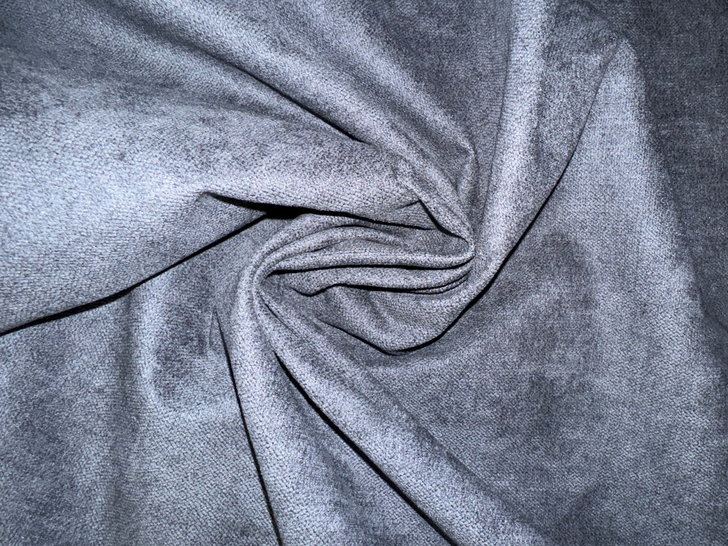 Darcy Graphite Suede Feel Upholstery Fabric - Soft Options upholstery trim