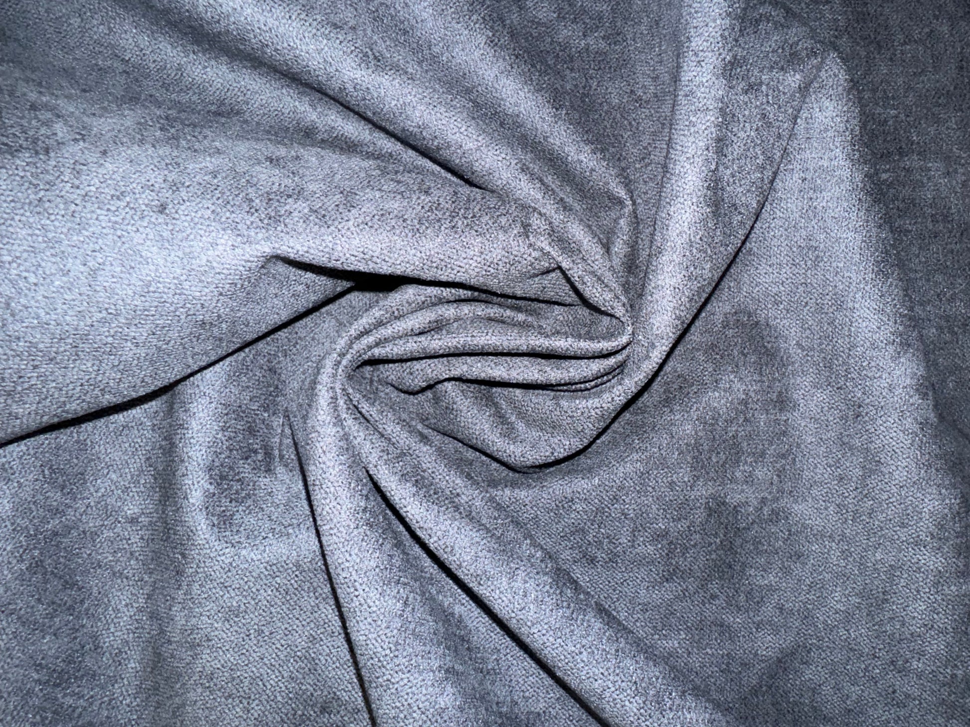 Darcy Graphite Suede Feel Upholstery Fabric