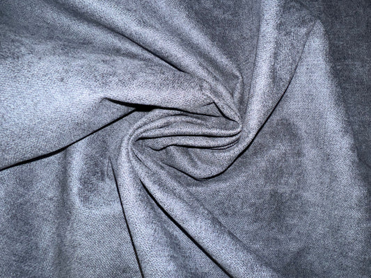 Darcy Graphite Suede Feel Upholstery Fabric - Soft Options upholstery trim