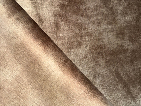 Midas Bronze Soft Feel Marmorierter Samt Möbelstoff