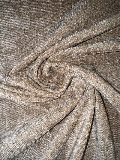 Sherwood Chelsea Wheat Chenille Natural Upholstery Fabric - Soft Options upholstery trim