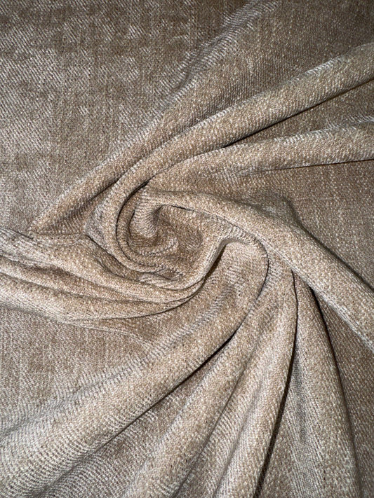 Sherwood Chelsea Wheat Chenille Natural Upholstery Fabric - Soft Options upholstery trim