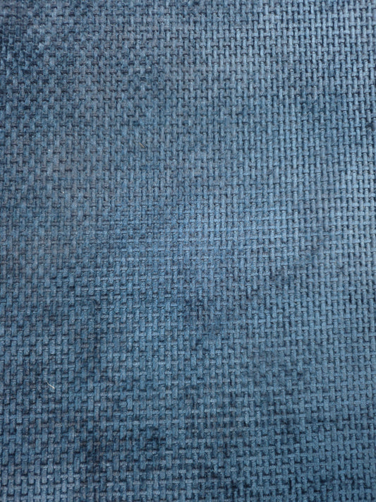 Air Force Blue Soft Feel Basket Weave Upholstery Fabric