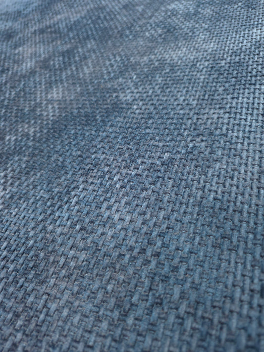 Air Force Blue Soft Feel Basket Weave Upholstery Fabric