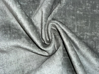 Alabama Silver Cloud Heavyweight Shadowed Velvet/Chenille Upholstery Fabric - Soft Options upholstery trim