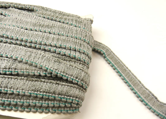 Upholstery Ruche Trim - Silver - Soft Options upholstery trim