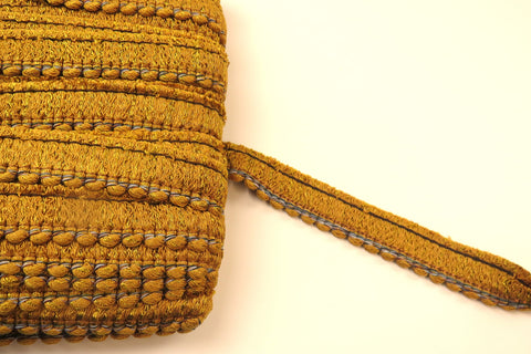Upholstery Ruche Trim - Gold - Soft Options upholstery trim