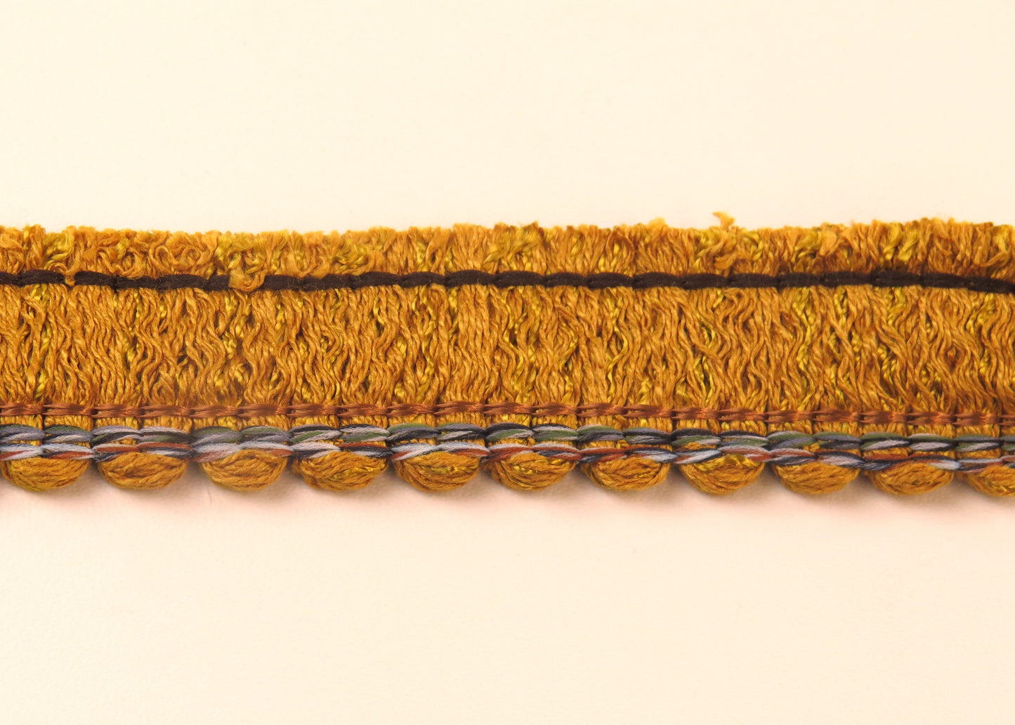 Upholstery Ruche Trim - Gold