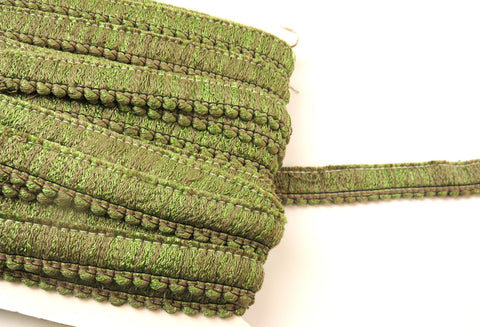 Upholstery Ruche Trim - Light Mixed Green - Soft Options upholstery trim