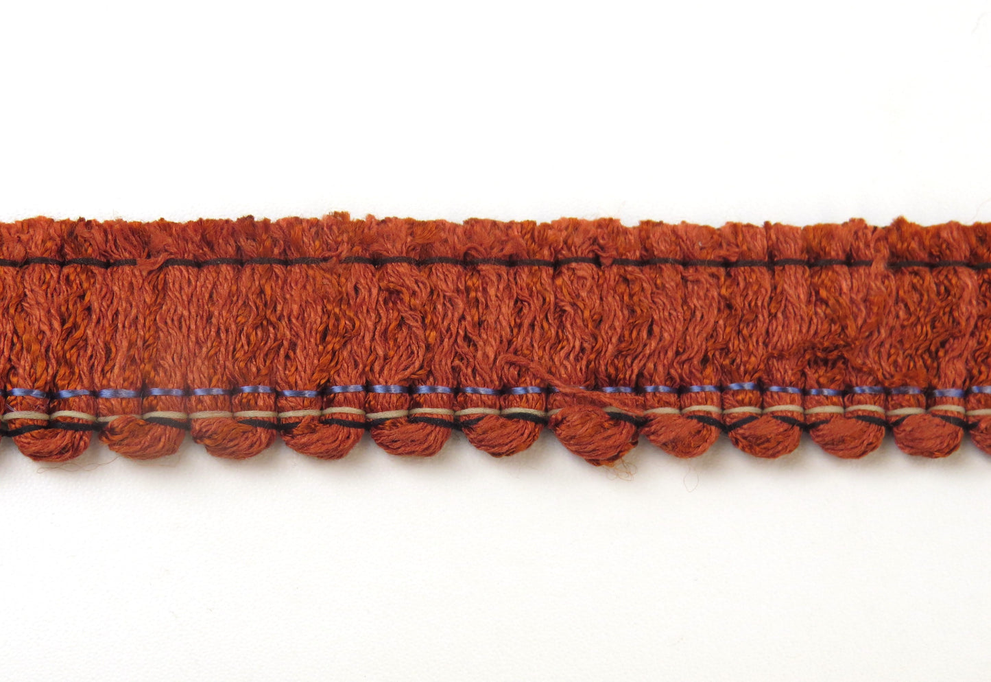 Upholstery Ruche Trim - Rich Rust