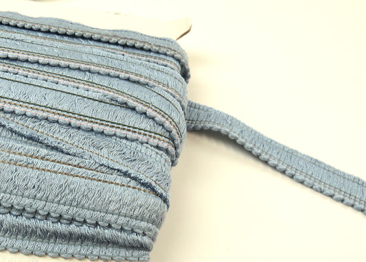 Upholstery Ruche Trim - Light Blue - Soft Options upholstery trim