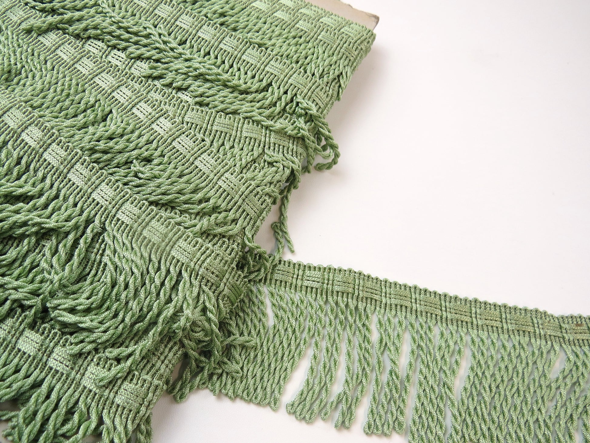 3" Upholstery Bullion Fringe - Apple Green