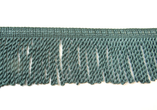 3" Upholstery Bullion Fringe - Jade Green - Soft Options upholstery trim