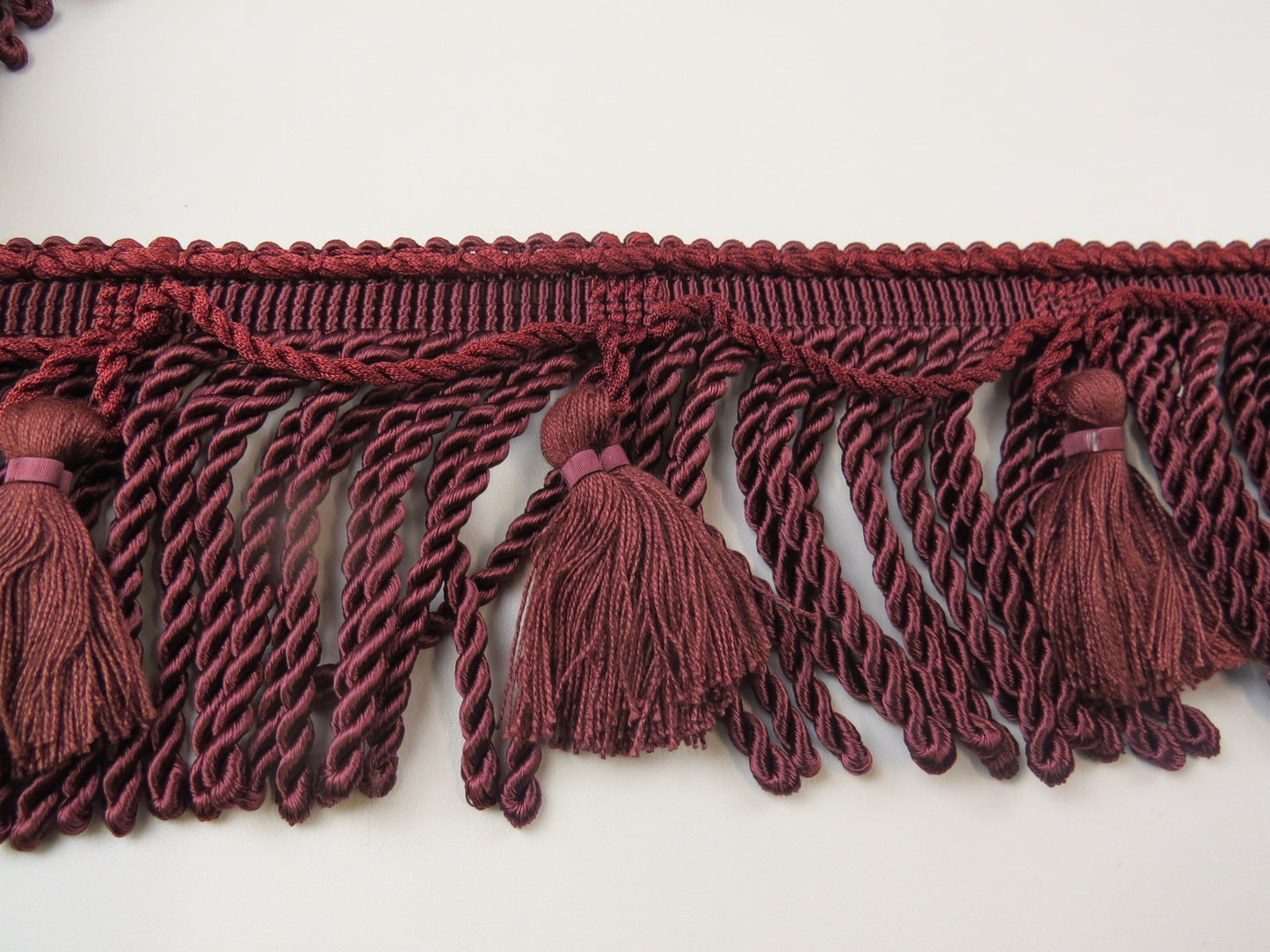 4" Upholstery Tassel Fringe - Wine