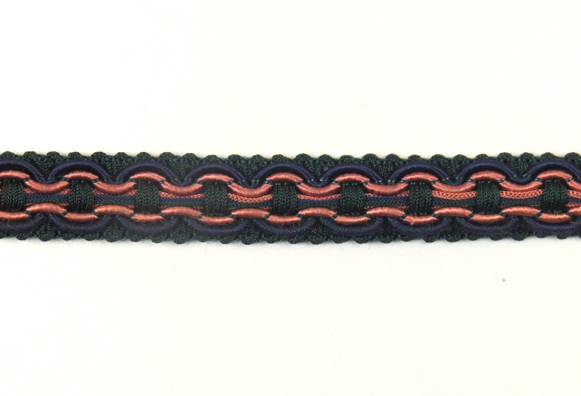 Upholstery Braid Trim - Green / Pink / Blue