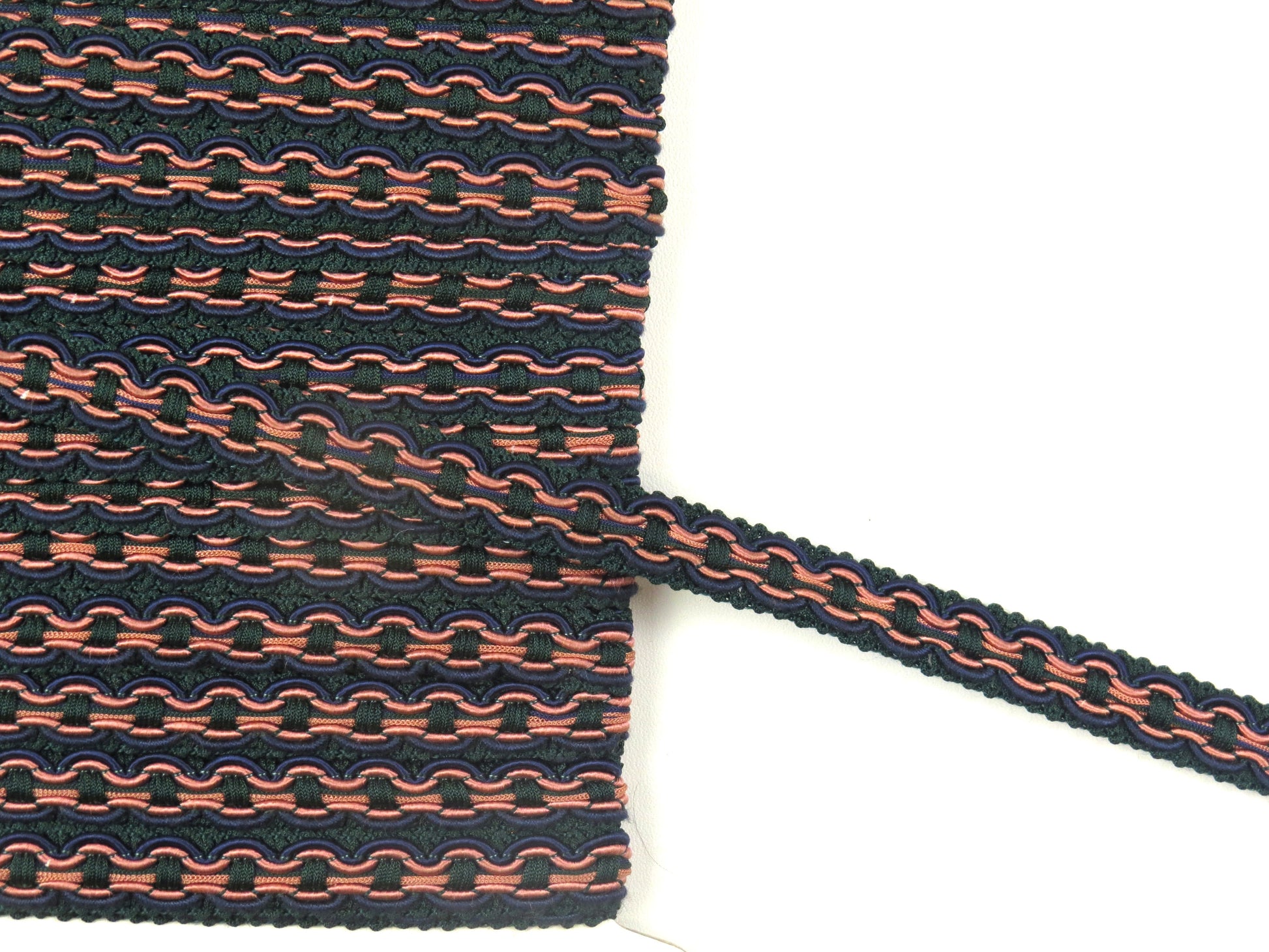 Upholstery Braid Trim - Green / Pink / Blue