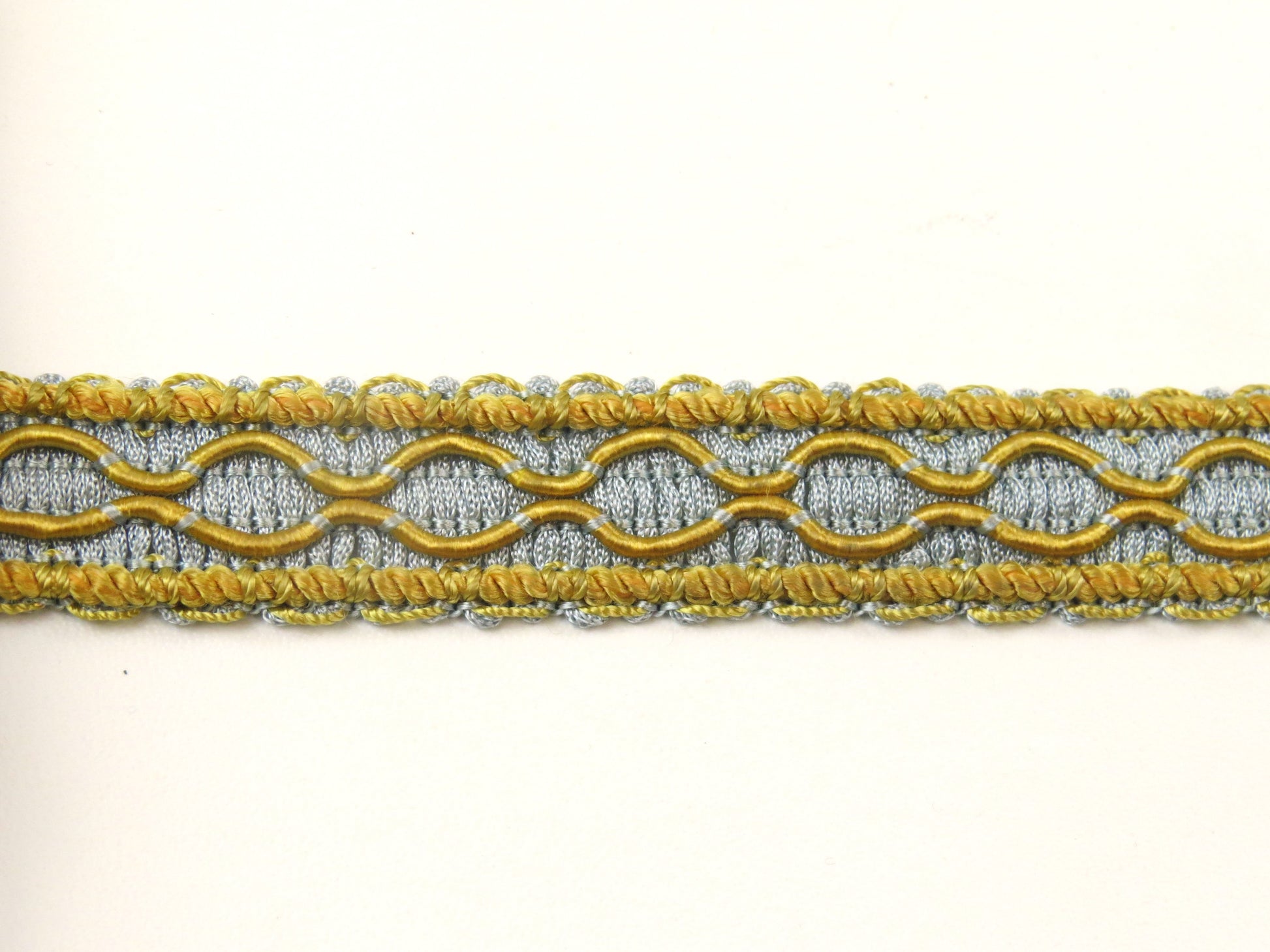 Upholstery Braid Trim - Blue And Gold