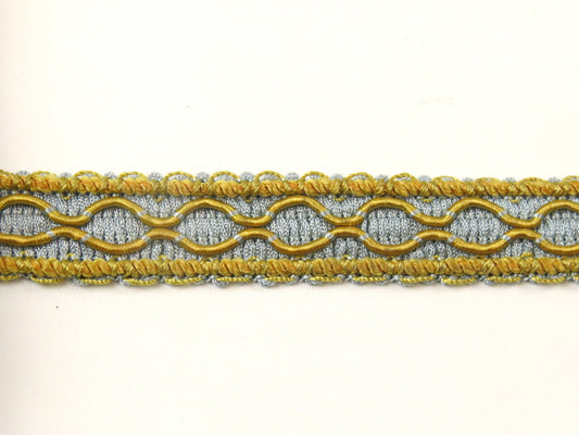 Upholstery Braid Trim - Blue And Gold - Soft Options upholstery trim