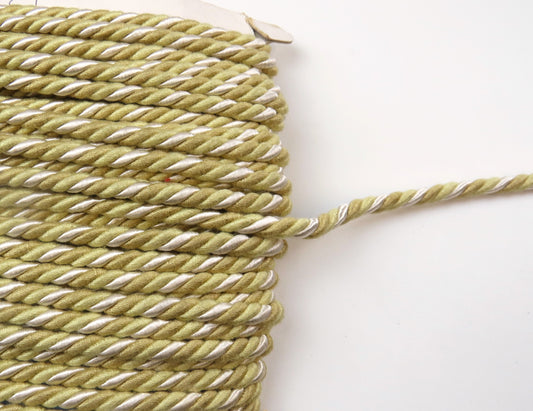 Upholstery Piping Cord - Gold And Cream