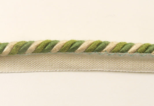 Upholstery Flanged Cord - Mixed Light Green - Soft Options upholstery trim