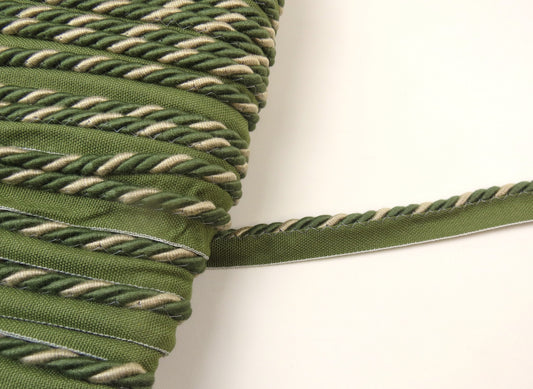 Upholstery Flanged Cord - Mixed Green - Soft Options upholstery trim