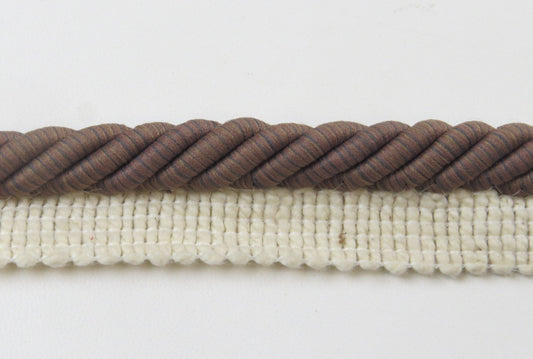 Upholstery Flanged Cord - Brown - Soft Options upholstery trim