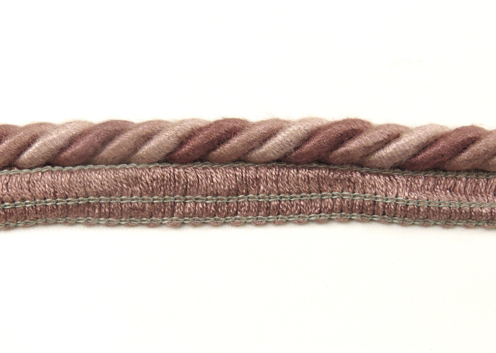 Upholstery Flanged Cord - Mixed Pink