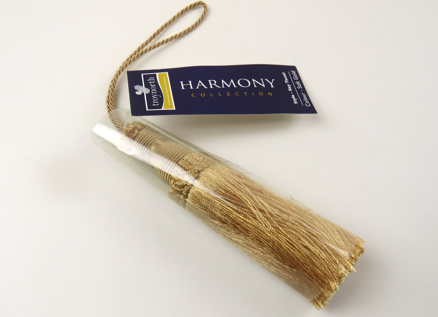 Harmony Collection Soft Gold Key Tassel - Soft Options upholstery trim