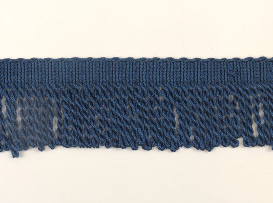 2.5" Upholstery Fringe - Petrol Blue - Soft Options upholstery trim