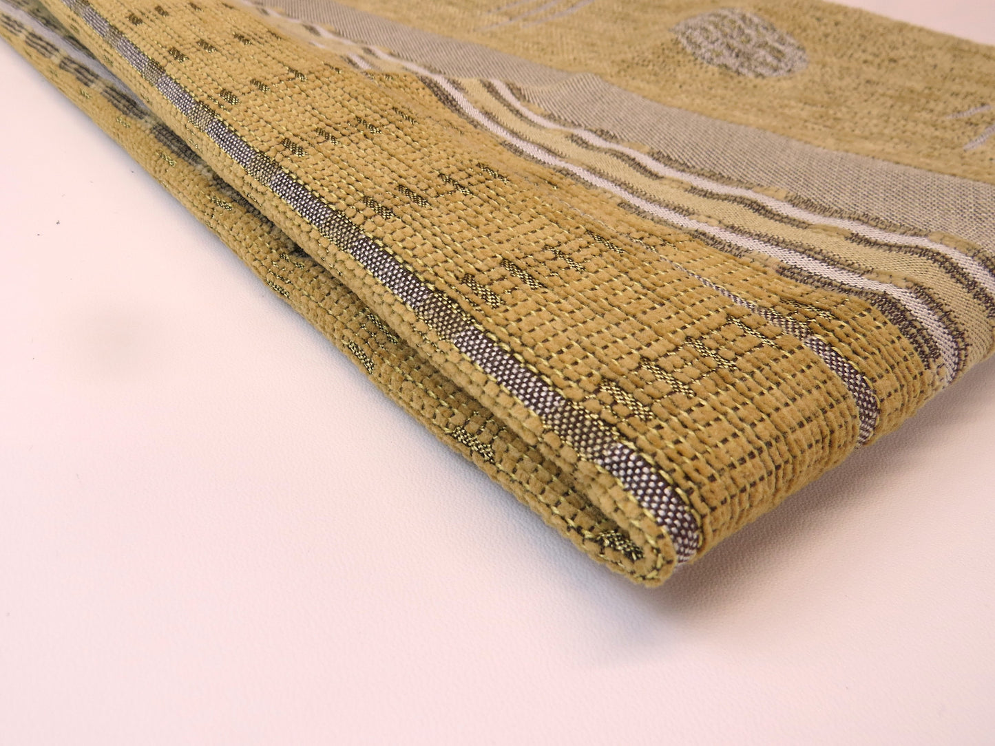 Modern Mixed Brown Stripe Chenille Upholstery Fabric