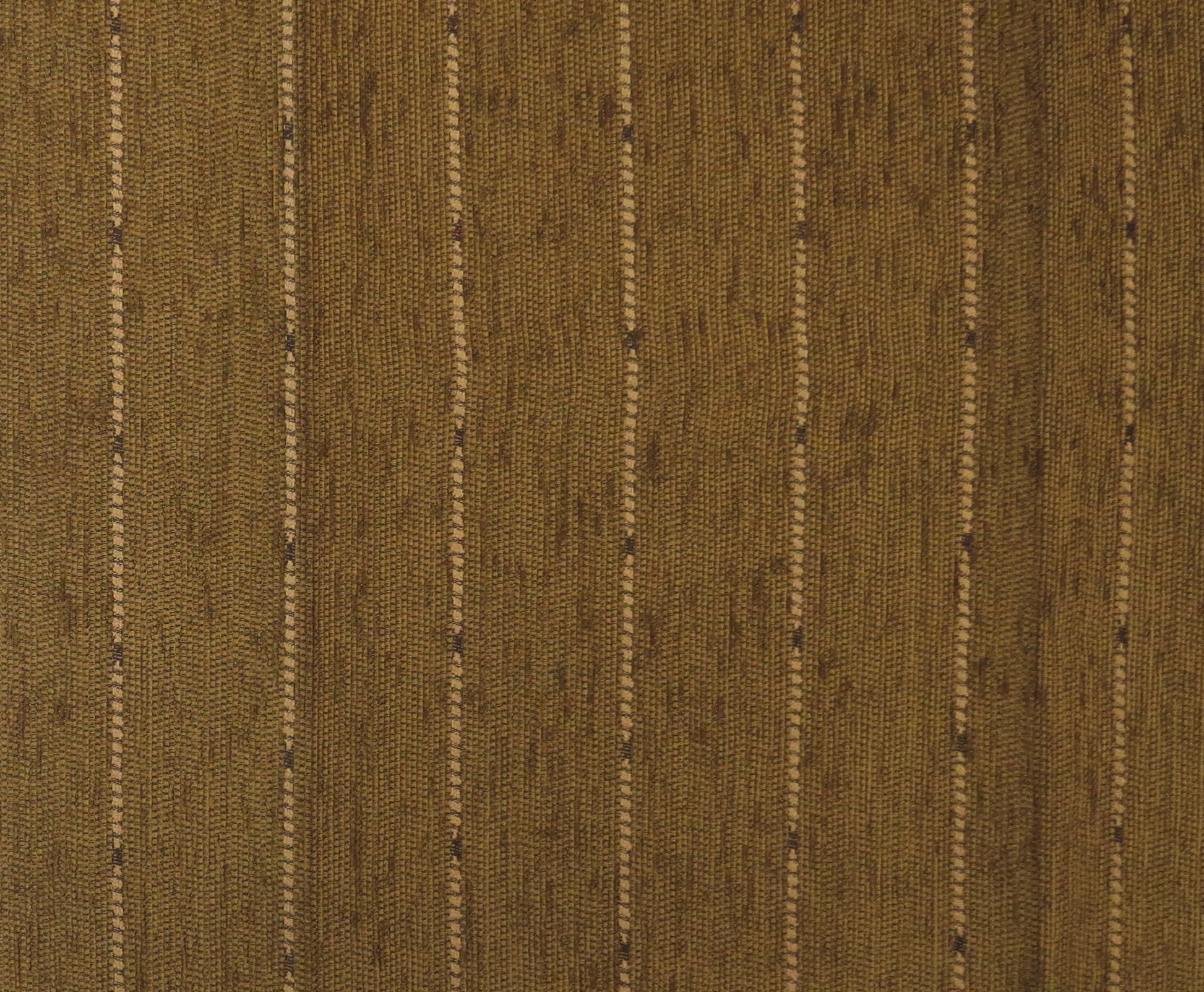 Brown Wide Pinstripe Chenille Upholstery Fabric