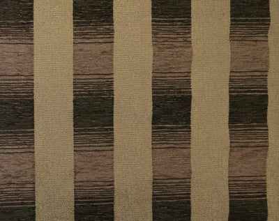 Medium Brown Striped Chenille Upholstery Fabric - Soft Options upholstery trim