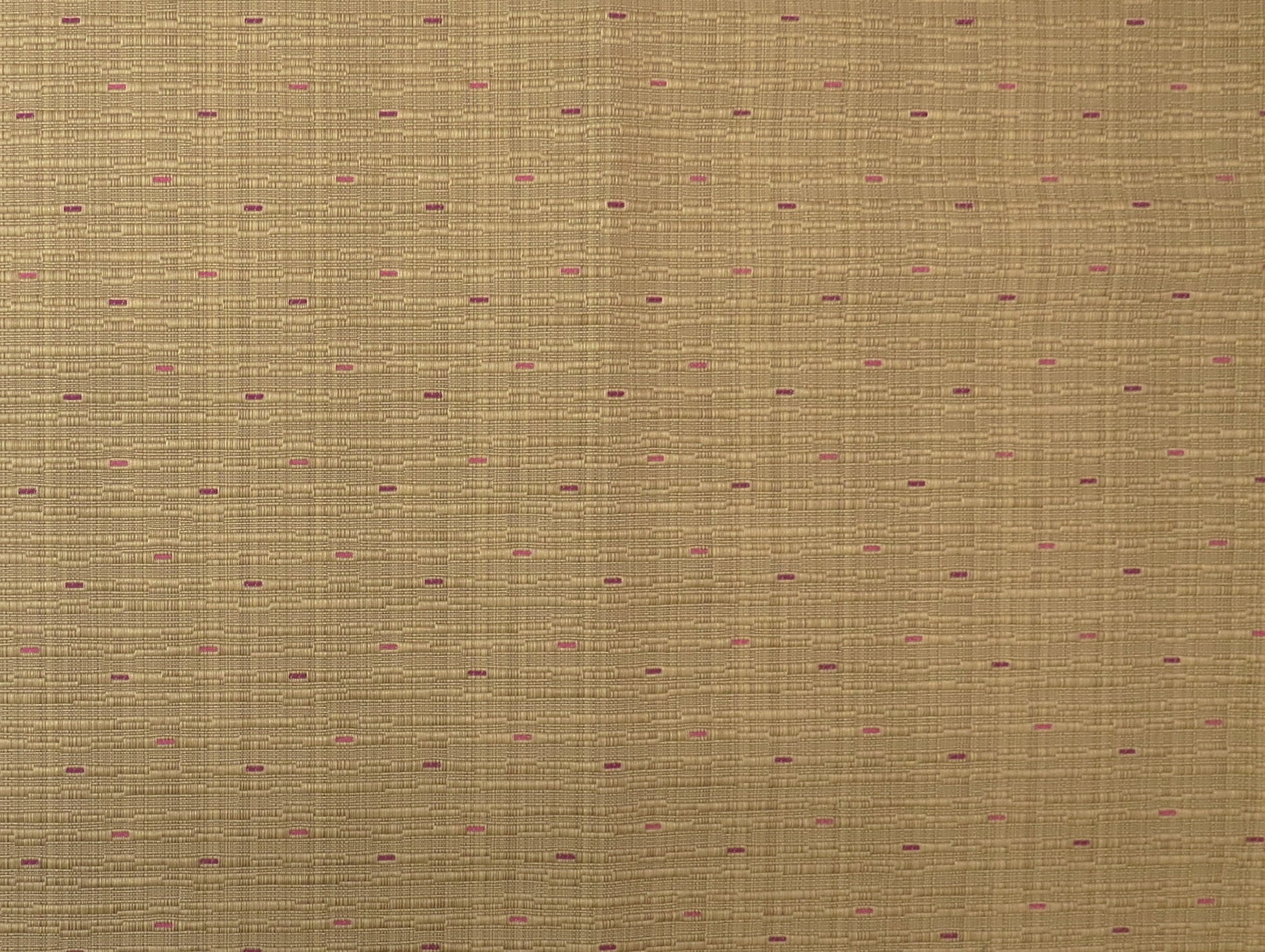 Cream And Pink Fleck Brocade Upholstery Fabric