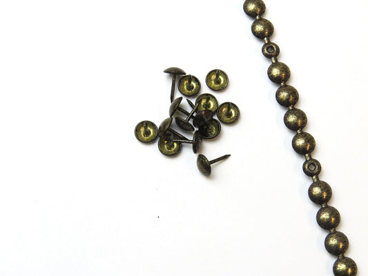 10Mm Old Gold Decorative Studs - Soft Options upholstery trim