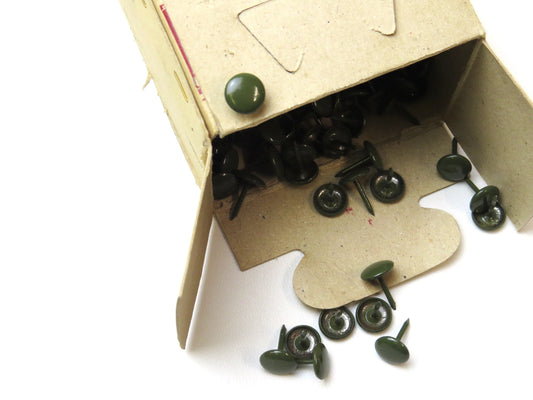 10Mm Olive Green Decorative Studs - Soft Options upholstery trim