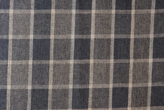 Beaumont Check Charcoal - Soft Options upholstery trim